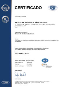 Leia mais sobre o artigo Metallink recebe certificação internacional de qualidade na norma ISO 9001:2015